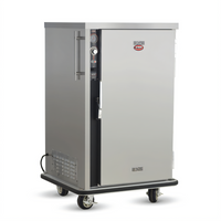 FWE P-Series Mobile Heated Banquet Cart Holding Cabinet for 40-48 Covered Plates