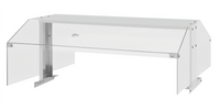Turbo Air 48-Inch Double-Sided Self-Service Stainless Steel Sneeze Guard for JBT-48