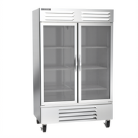 Beverage Air Vista® Series Two-Section Bottom-Mount Reach-In Glass Door Freezer, 46.2 Cu. Ft., 52 Inch Wide