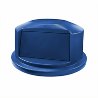 BRUTE Blue Dome Top Trash Can Lid for 32-Gallon Receptacles
