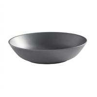 American Metalcraft 36 oz Round Melamine Bowl, 8-3/4 Inch Dia. x 2 Inch H, Matte Gray