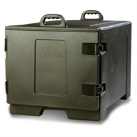 Cateraide Insulated Side-Load Sheet Pan and Tray Carrier for 7 18 x 26 Trays, Black