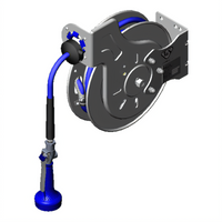 Open Stainless Steel Retractable Hose Reel with 3/8