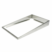 Winco Full-Size Angled Stainless Steel Display Adaptor