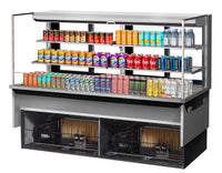 Turbo Air 72-Inch Low Profile Drop-In Horizontal Open Refrigerated Display Case, 2-Tier, Self-Contained