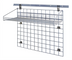 Thumbnail image #1 for Quantum Store Grid Standard-Duty Wall-Mounted Starter Kit with 40-Inch Wall Track, 36 x 30 Grid Panel, and 36 x 18 Shelf