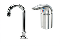 Krowne Royal Series Deck-Mount Single-Hole Single-Lever Remote Valve Faucet with 3-1/2 Inch Gooseneck Spout