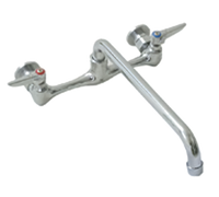Eagle Group 12-Inch Splash-Mounted Mixing Faucet with 8-Inch Centers and Swing Nozzle