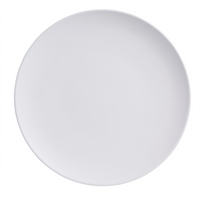 American Metalcraft Mix & Matte 11-1/2-Inch Matte White Round Coupe Melamine Plate