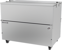 49-Inch Wide Dual-Access School Milk Cooler, Stainless Steel, 18.97 Cu. Ft., Cold Wall