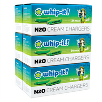 Whip-It! Elite Originals N2O Cream Chargers 25 x 24-Pack Case (600 Count)