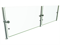 Hatco Flav-R-Shield ORBIT100-84 Single-Sided Full-Service Pass-Over Food Shield, 2-Bay, 84-Inch