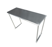 Advance Tabco Special Value Series Table-Mounted Single-Deck Stainless Steel Overshelf, 96-1/4 Inch Wide x 12 Inch Deep x 14 Inch High