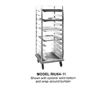 Dinex Full-Height Mobile Aluminum Open-Sided Pan Rack with Universal Slides, Holds 22 12 x 20 or 11 18 x 26 Pans