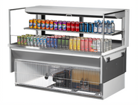 Turbo Air 13 Cu. Ft. Low Profile Drop-In Horizontal Open Refrigerated Display Case