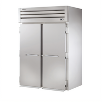 True Spec Series 2-Section Roll-In Freezer with Locking Stainless Steel Doors and Self-Contained Refrigeration