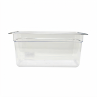 1/3 Size Clear Polycarbonate Food Pan, 5-7/8 Inch Deep