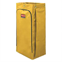 Rubbermaid Commercial Products Replacement Janitorial Cart Bag, 34-Gallon Vinyl, Yellow