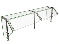 Hatco Flav-R-Shield ES40-72 Self-Service 2-Bay Sneeze Guard, 72-Inch Wide
