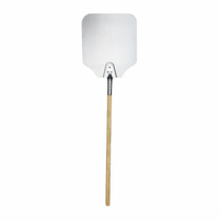 52 Inch Rectangular Aluminum Pizza Peel with 12 x 14 Inch Blade and Wooden Handle