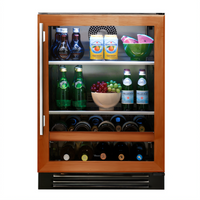 True Residential 24-Inch Undercounter Beverage Center with Overlay Panel Ready Glass Door