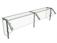 Hatco Flav-R-Shield ES40-84 Self-Service 2-Bay Sneeze Guard Food Shield, 84-Inch Wide