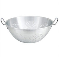16 Qt Aluminum Colander with Handles, No Base