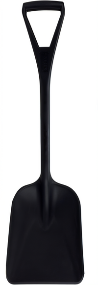 Sparta 11 Inch Food Service Shovel, One-Piece Polypropylene, Black