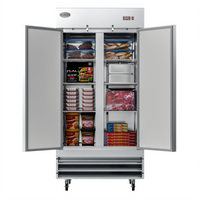 Koolmore RIF-2D-SS35C Reach-In Refrigerators & Freezers