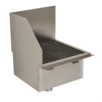 Eagle Group Flush Floor Mounted 304 Stainless Steel Mop Sink with Left End Splash
