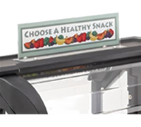 Cambro Versa Food Bar Clear Merchandising Sign Holder
