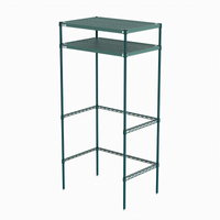 Metro Super Erecta Pro Housing Unit with 2 Overhead Shelves, 36 x 24 x 74 Inches