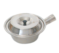 Town Equipment Stainless Steel Sauce Pan with Lid, 32 oz, Tapered Sides