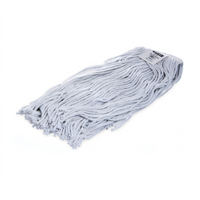 Carlisle Flo-Pac® #32 (X-Large) 4-Ply Rayon Cut-End Wet Mop Head — White, 1.25-Inch Polyester Band