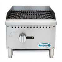 Koolmore 16-Inch Commercial Single Burner Natural Gas Stainless Steel Charbroiler