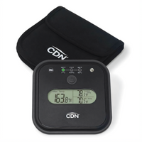 CDN DW2 Digital Dishwasher Thermometer with Color LED Max-Temp Indicators, 32°F to 194°F