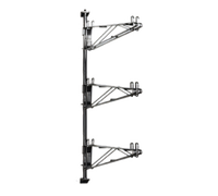 Eagle Adjustable Post Wire Wall Mount 3-Shelf Mid Unit for 14-Inch Shelves, Stainless Steel, 54-Inch Post