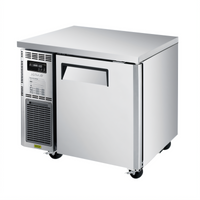 Turbo Air J Series 35-3/8-Inch One-Section Self-Contained Side-Mount Undercounter Freezer, 5.66 Cu. Ft.