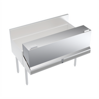Krowne Royal Series 46-Inch Stainless Steel Locking Cover for Double Speed Rail
