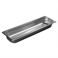 DuraPan 1/2 Long Solid Hotel Pan, 2-1/2-Inch Deep, 18/8 Stainless Steel
