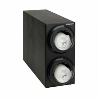Countertop 2-Compartment Lid Dispensing Cabinet