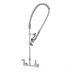 Thumbnail image #1 for T&S Brass EasyInstall Wall-Mount Pre-Rinse Unit with Spring Action Gooseneck and 1.15 GPM Spray Valve