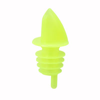 Winco Free-Flow Yellow Plastic Liquor Pourer Without Collar