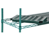QuadPlus 42 x 21 Inch Louvered Polymer Shelf Mat with MICROGARD Antimicrobial Protection