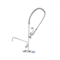 T&S Brass EasyInstall Workboard Wall-Mount Pre-Rinse Add-On Faucet with 12-Inch Swing Nozzle