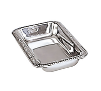 Admiral Craft Stainless Steel Celery/Bread Tray with Gadroon Edge, 9 x 4-1/2 x 1-1/4 Inches
