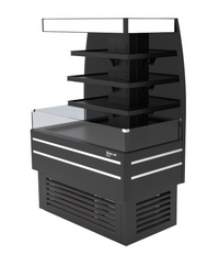 Turbo Air 48-Inch Open Flat 3-Tier Self-Serve Refrigerated Island Display Merchandiser