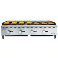 KoolMore 48-Inch 4-Burner Natural Gas Commercial Charbroiler