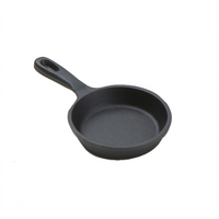 American Metalcraft Mini Cast Iron Fry Pan, 8.5 oz., 5 Inch Diameter, Single Handle