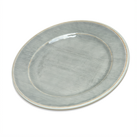 Grove 7-Inch Round Bread & Butter Plate, Smoke Gray Melamine